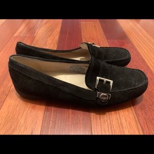 UGG Crawford Black Suede Driving Moc Loafer 5149